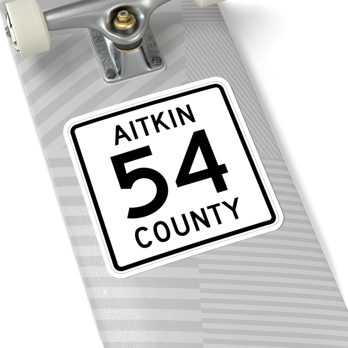 Aitkin County Route 54 (Minnesota) (Road Sign) STICKER Vinyl Kiss-Cut Decal