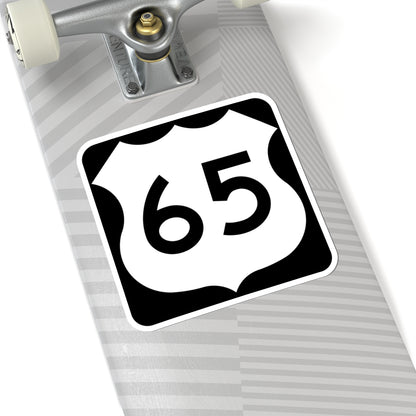 US 65 MN 1961 (Minnesota) (Road Sign) STICKER Vinyl Kiss-Cut Decal