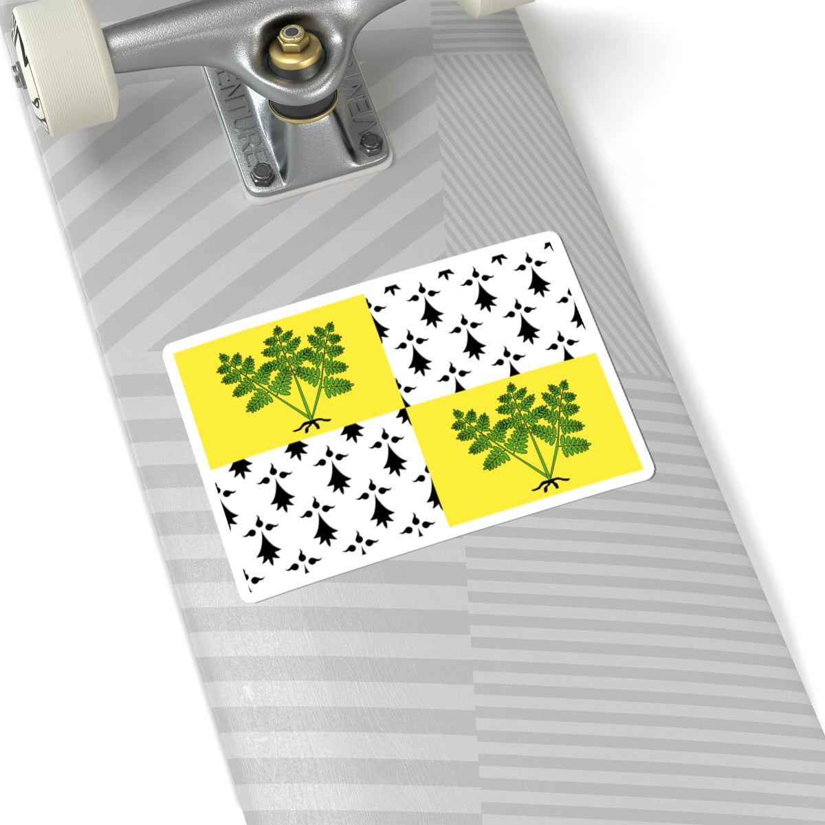 Flag of Fougeres (France) STICKER Vinyl Kiss-Cut Decal