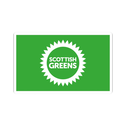 Scottish Greens flag (United Kingdom) STICKER Vinyl Kiss-Cut Decal
