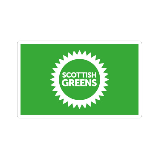 Scottish Greens flag (United Kingdom) STICKER Vinyl Kiss-Cut Decal