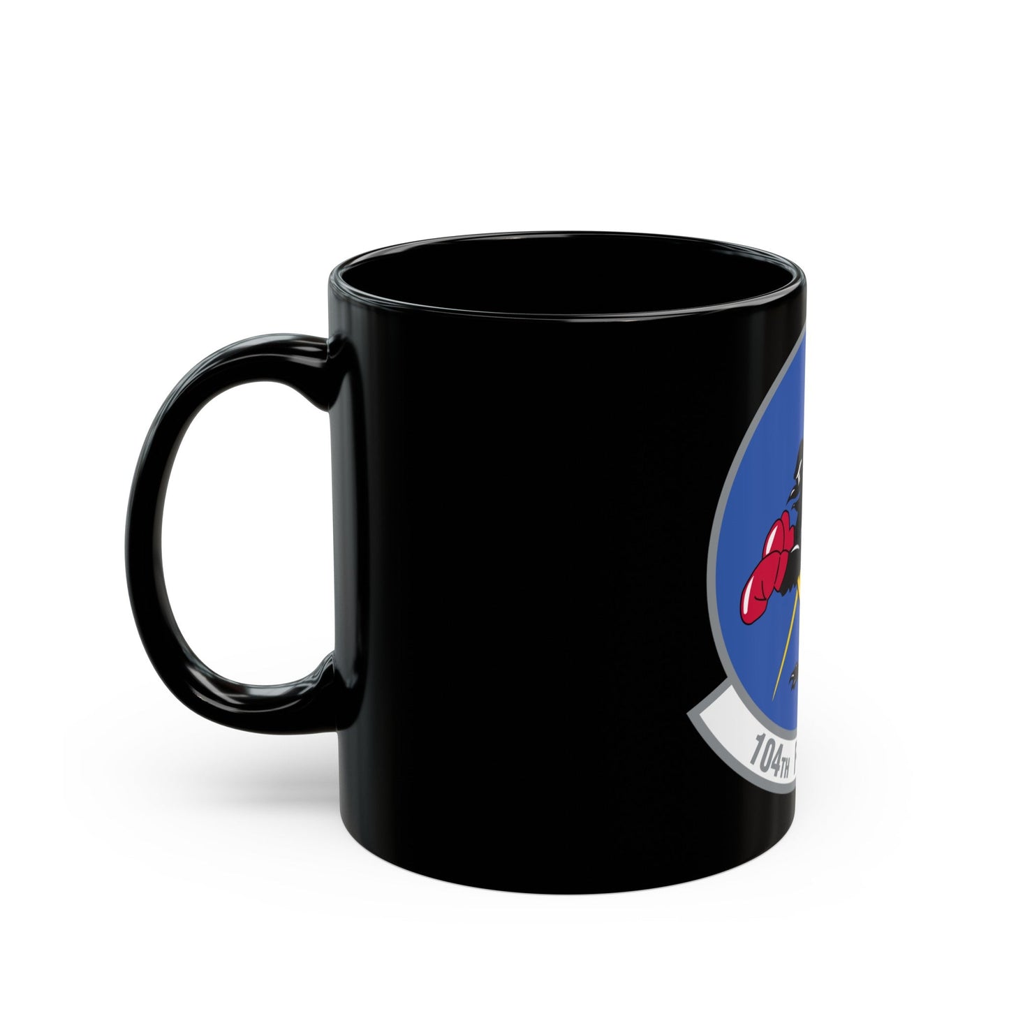 104th Fighter Squadron (U.S. Air Force) Black Coffee Mug-The Sticker Space