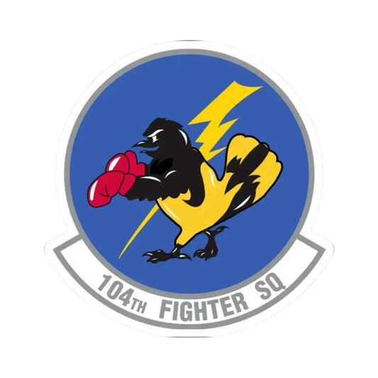 104th Fighter Squadron (U.S. Air Force) STICKER Vinyl Kiss-Cut Decal 2 Inch White - The Sticker Space