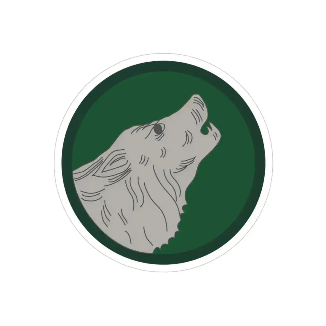 104th infantry (U.S. Army) REVERSE PRINT Transparent Die-Cut STICKER 3 Inch Die-Cut Transparent - The Sticker Space