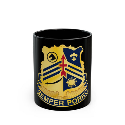 105 Cavalry Regiment (U.S. Army) Black Coffee Mug-11oz-The Sticker Space