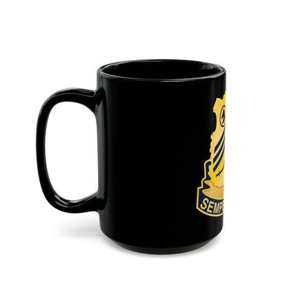 105 Cavalry Regiment (U.S. Army) Black Coffee Mug-The Sticker Space