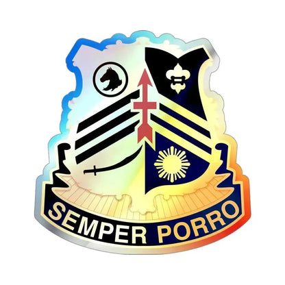 105 Cavalry Regiment (U.S. Army) Holographic STICKER Die-Cut Vinyl Decal 3 Inch Holographic - The Sticker Space