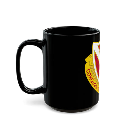 105 Engineer Battalion (U.S. Army) Black Coffee Mug-The Sticker Space