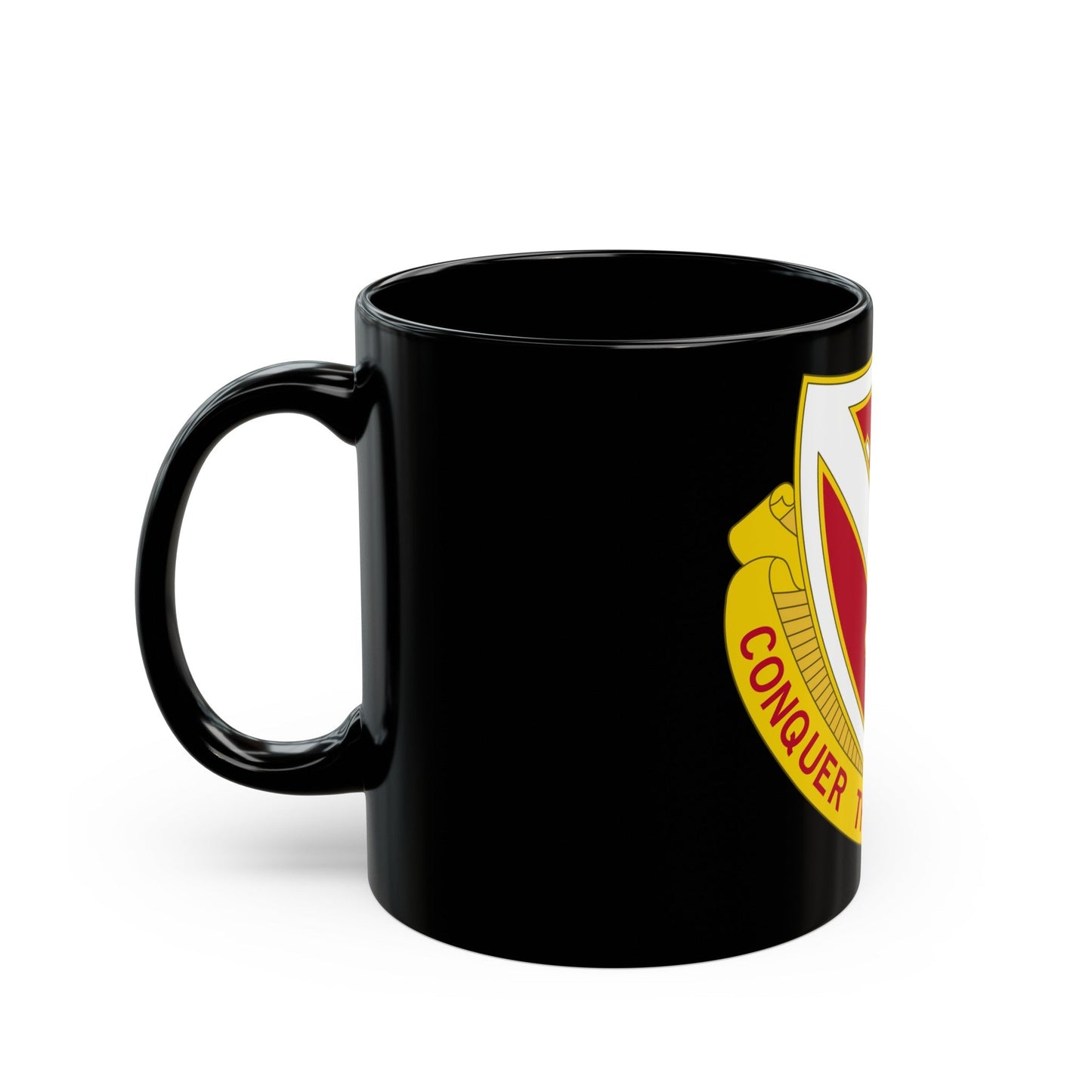 105 Engineer Battalion (U.S. Army) Black Coffee Mug-The Sticker Space