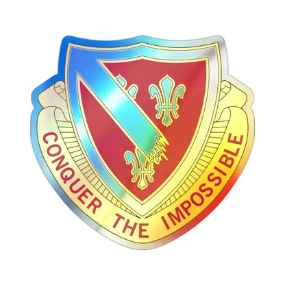 105 Engineer Battalion (U.S. Army) Holographic STICKER Die-Cut Vinyl Decal - The Sticker Space