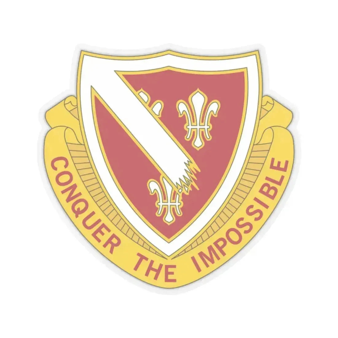 105 Engineer Battalion (U.S. Army) STICKER Vinyl Kiss-Cut Decal 2 Inch Transparent - The Sticker Space