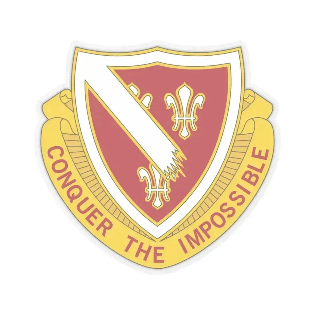 105 Engineer Battalion (U.S. Army) STICKER Vinyl Kiss-Cut Decal 3 Inch Transparent - The Sticker Space