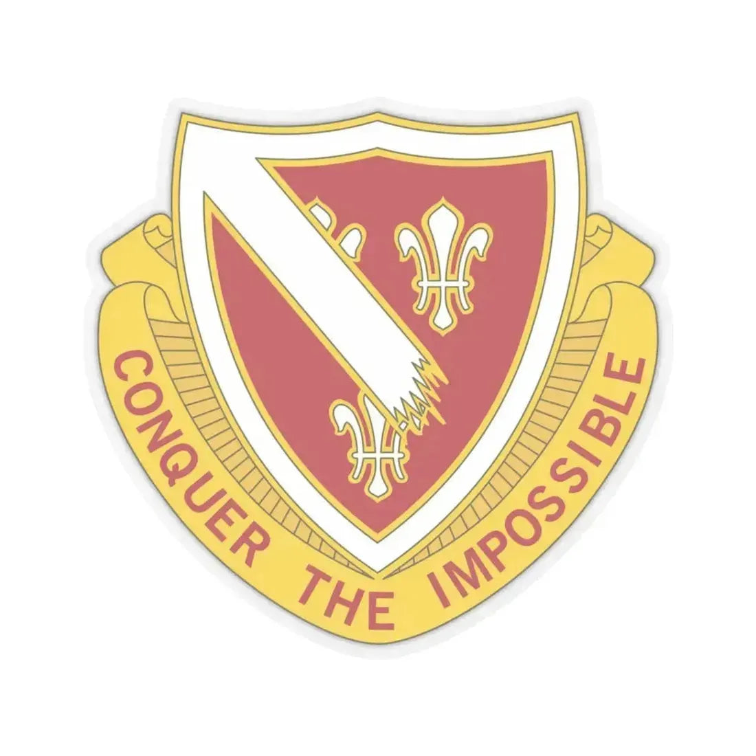 105 Engineer Battalion (U.S. Army) STICKER Vinyl Kiss-Cut Decal 6 Inch Transparent - The Sticker Space