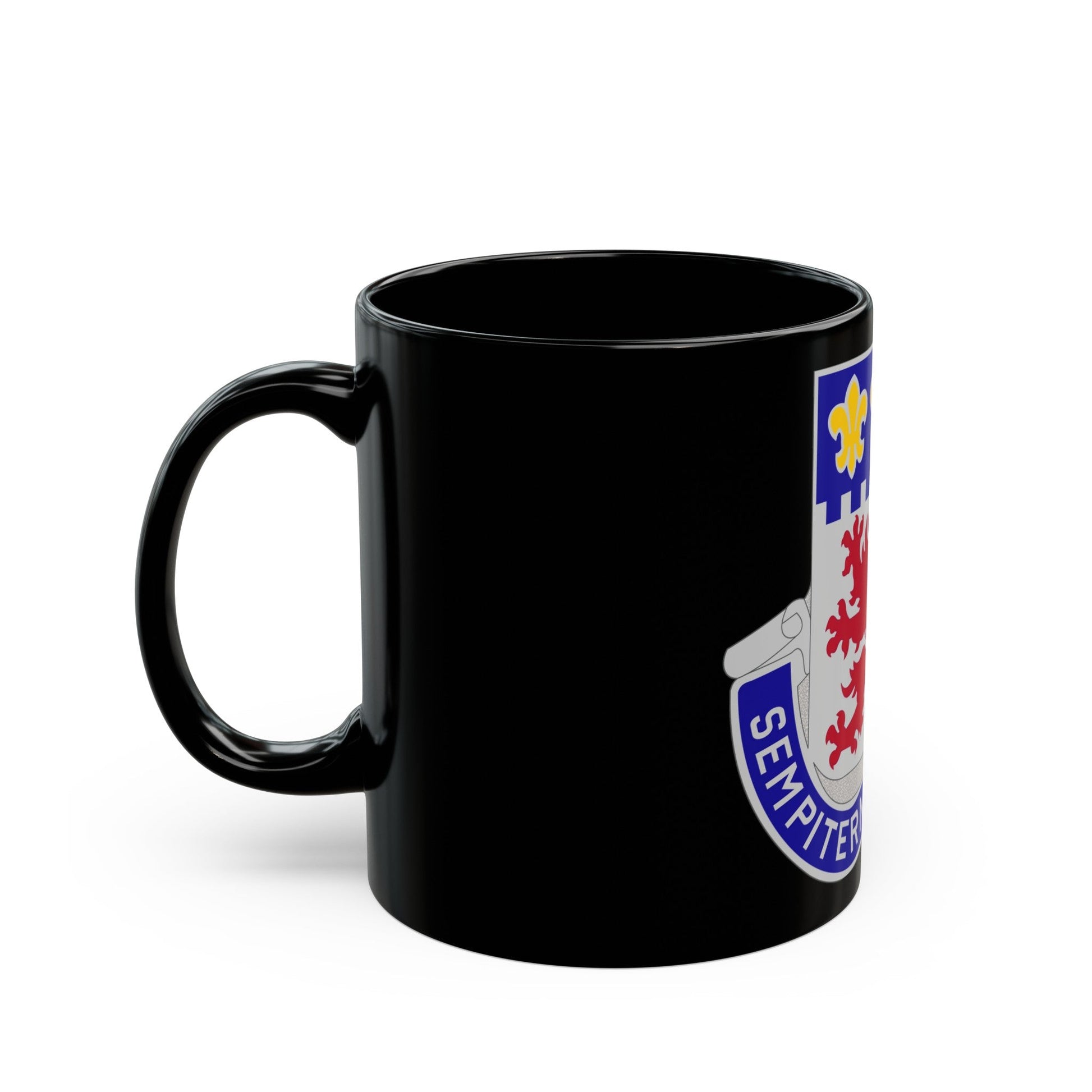 105 Engineer Group (U.S. Army) Black Coffee Mug-The Sticker Space