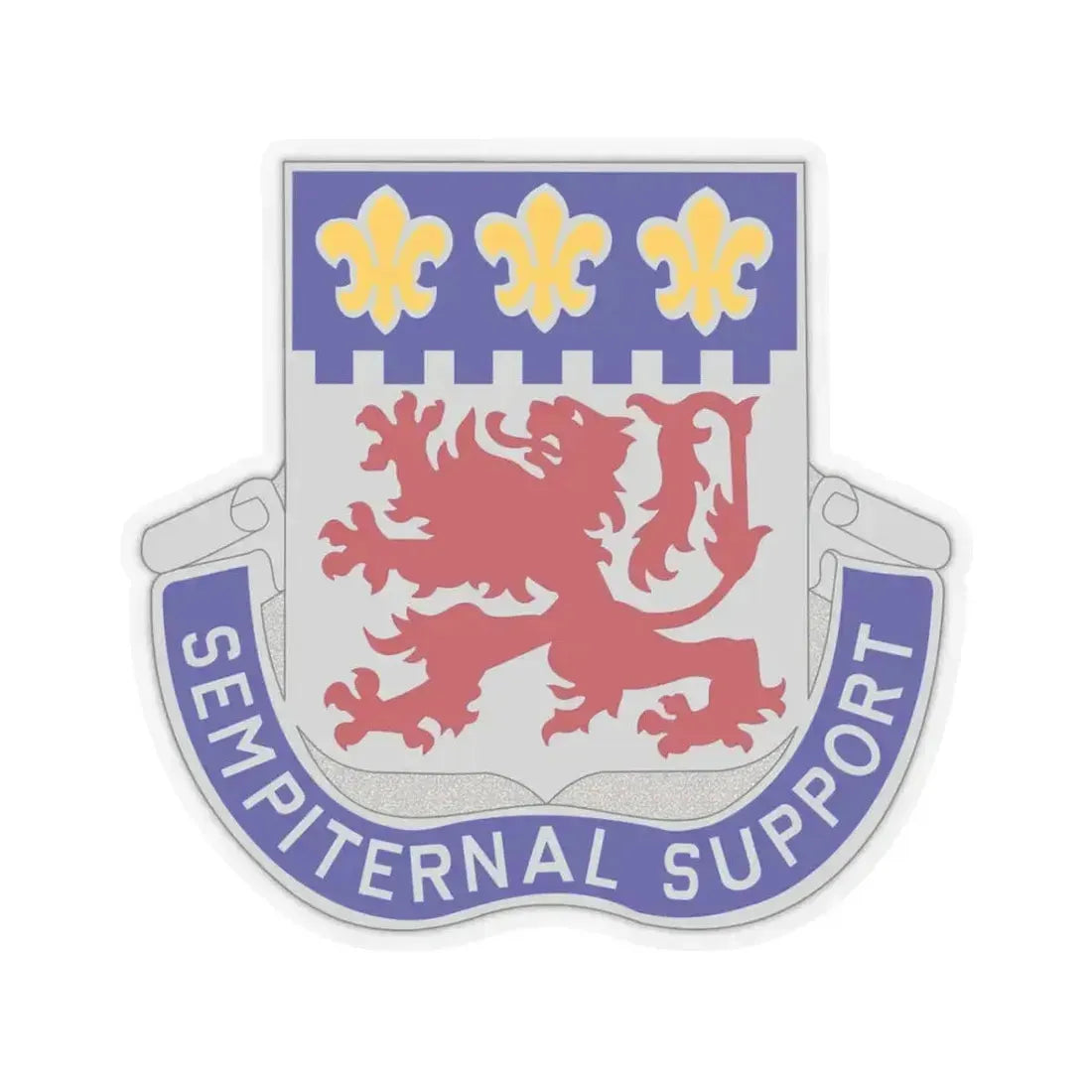 105 Engineer Group (U.S. Army) STICKER Vinyl Kiss-Cut Decal 3 Inch Transparent - The Sticker Space