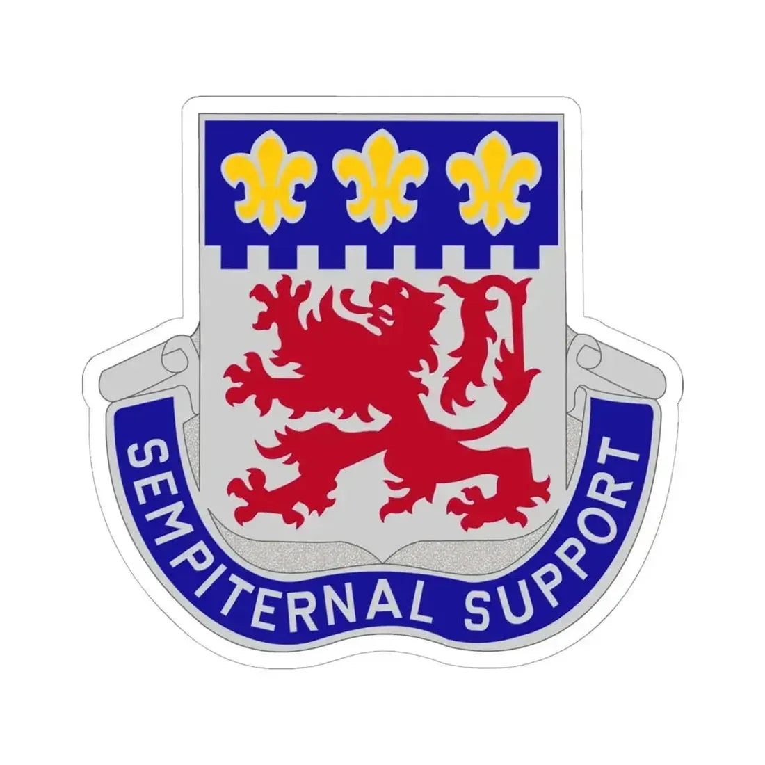 105 Engineer Group (U.S. Army) STICKER Vinyl Kiss-Cut Decal 6 Inch White - The Sticker Space