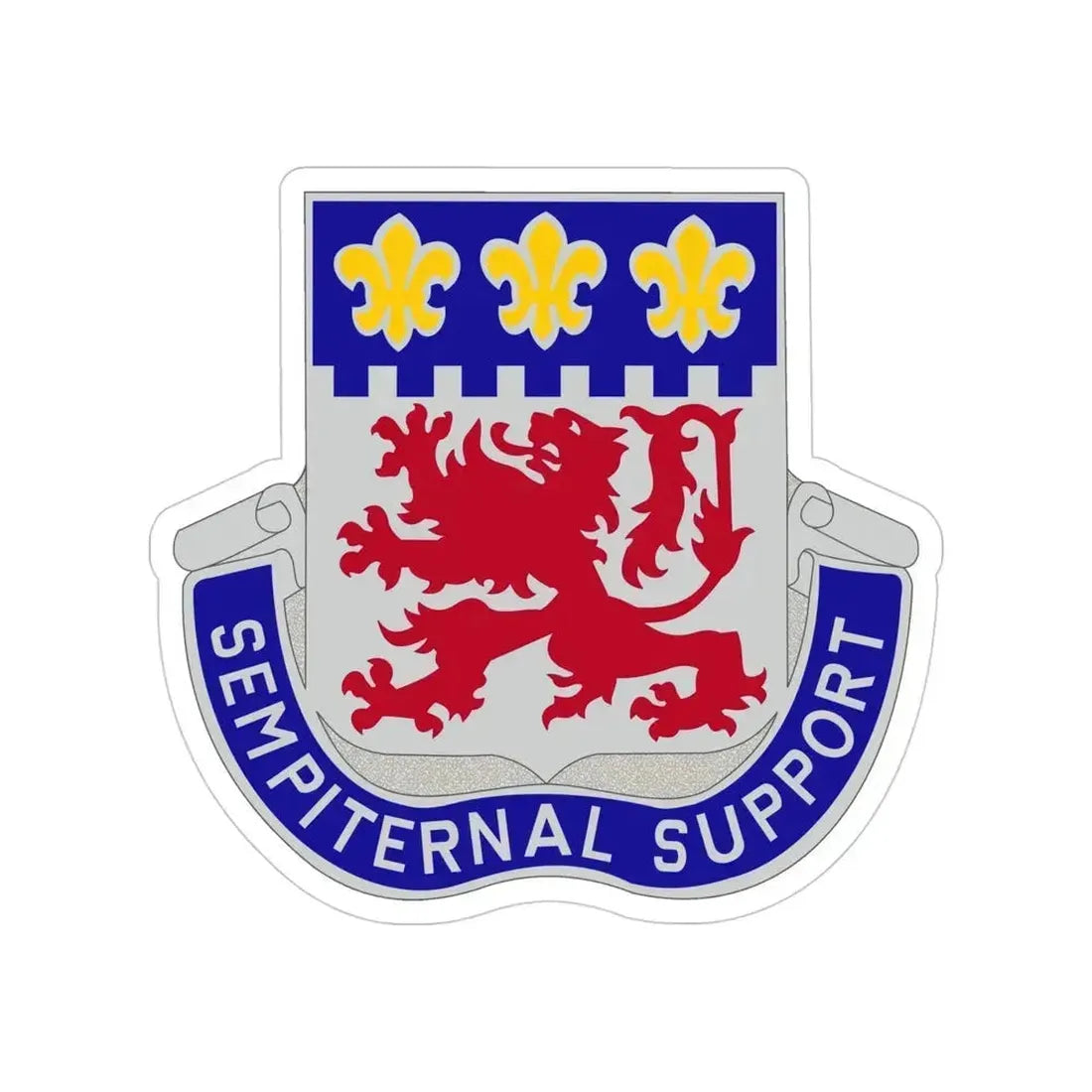 105 Engineer Group (U.S. Army) Transparent STICKER Die-Cut Vinyl Decal 4 Inch - The Sticker Space