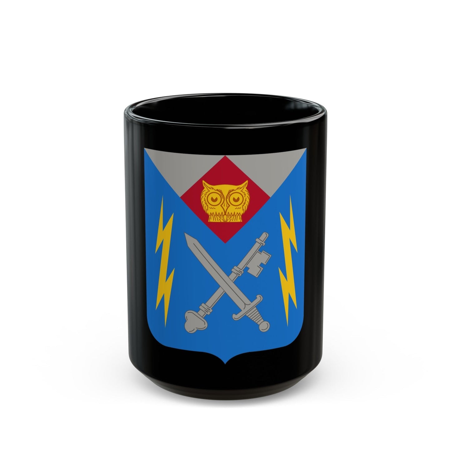 105 Military Intelligence Battalion 2 (U.S. Army) Black Coffee Mug-15oz-The Sticker Space