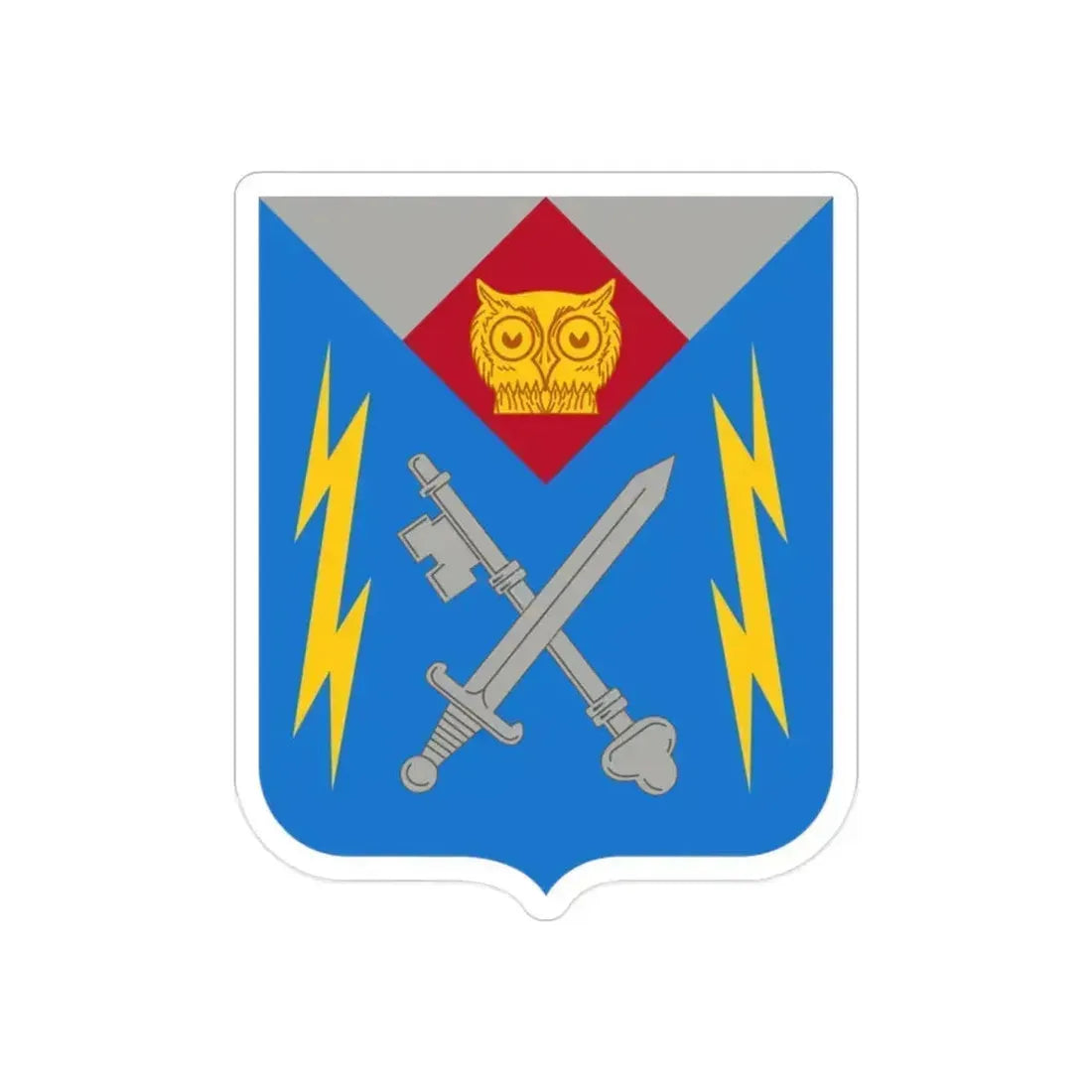 105 Military Intelligence Battalion 2 (U.S. Army) REVERSE PRINT Transparent Die-Cut STICKER 2 Inch Die-Cut Transparent - The Sticker Space