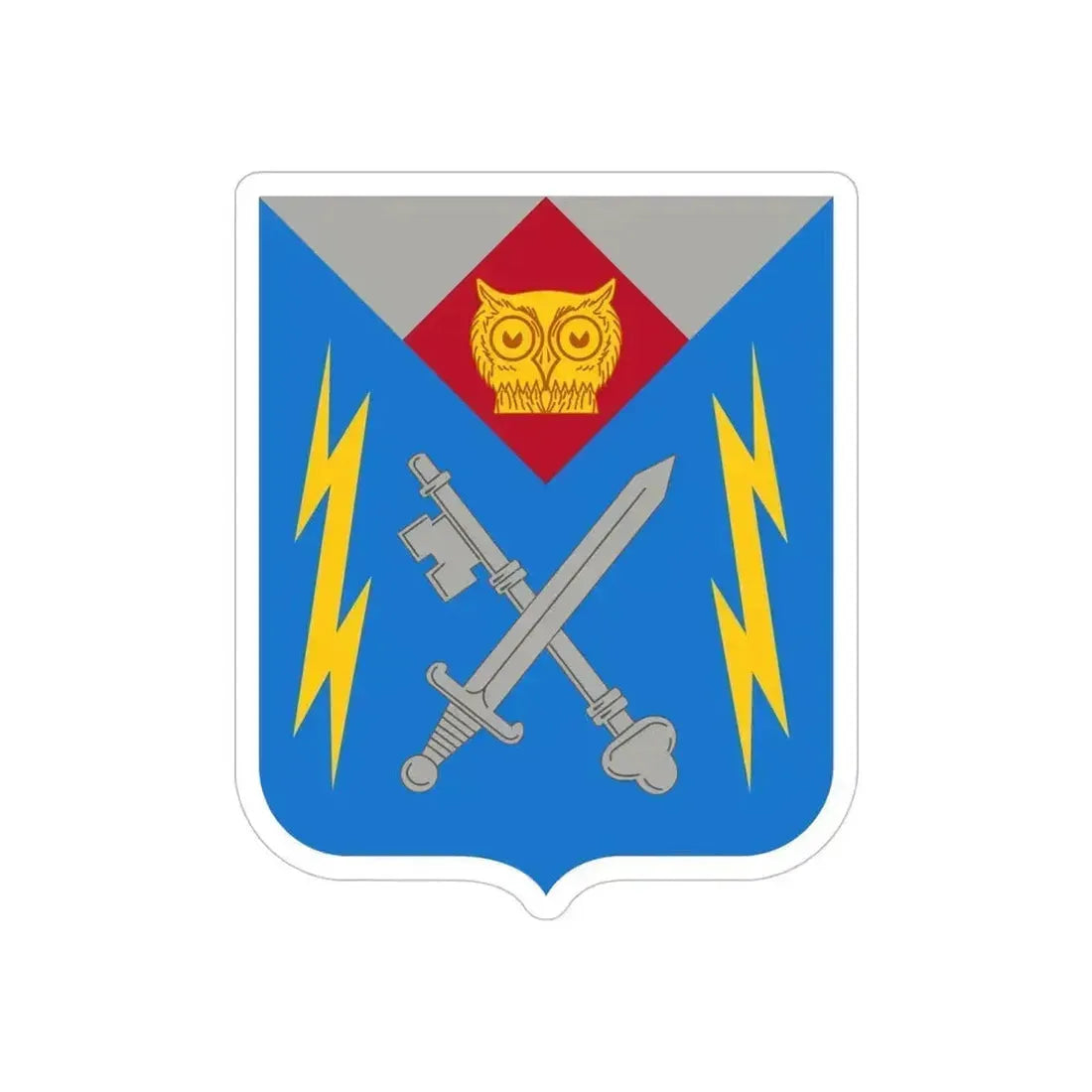 105 Military Intelligence Battalion 2 (U.S. Army) REVERSE PRINT Transparent Die-Cut STICKER 5 Inch Die-Cut Transparent - The Sticker Space