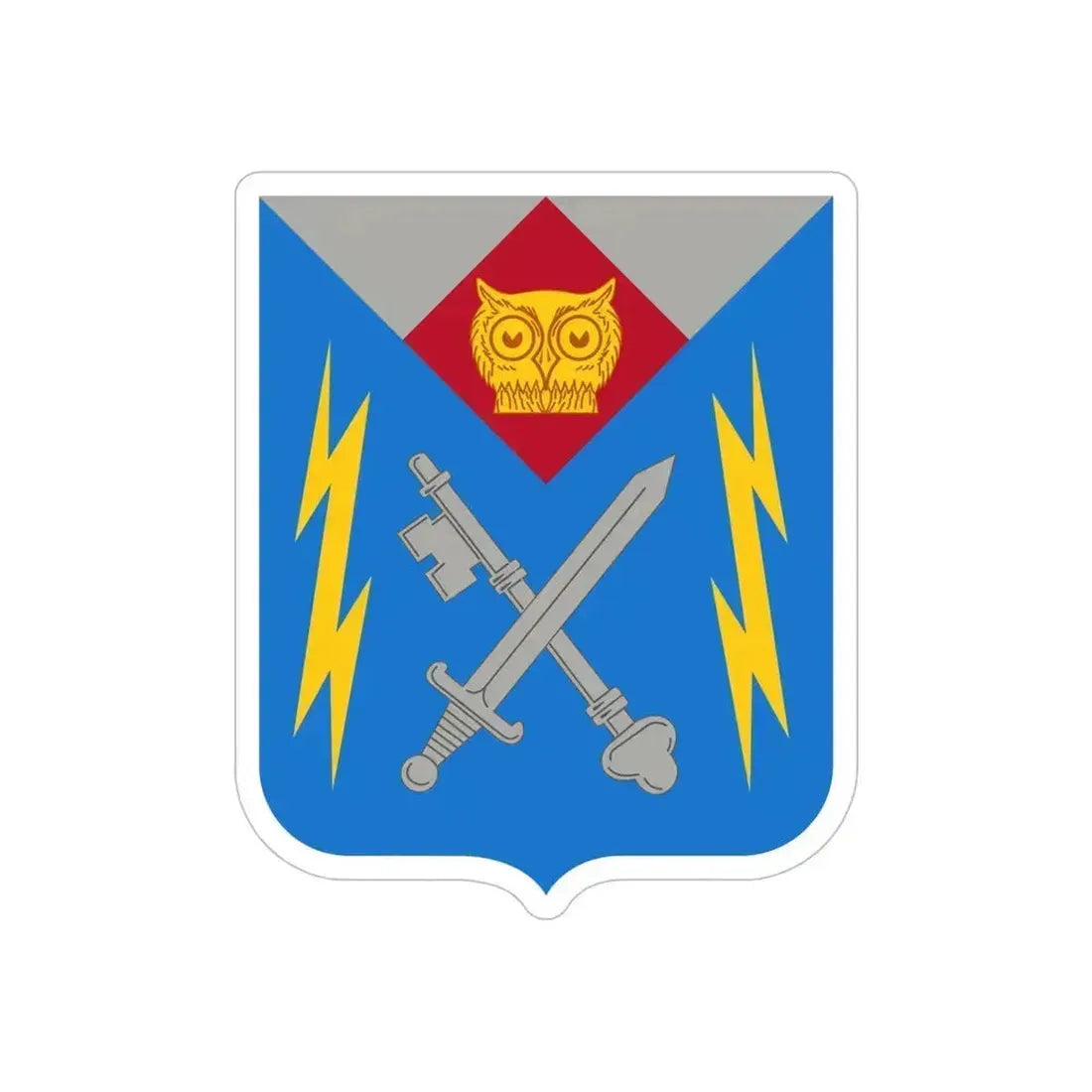 105 Military Intelligence Battalion 2 (U.S. Army) REVERSE PRINT Transparent Die-Cut STICKER 6 Inch Die-Cut Transparent - The Sticker Space