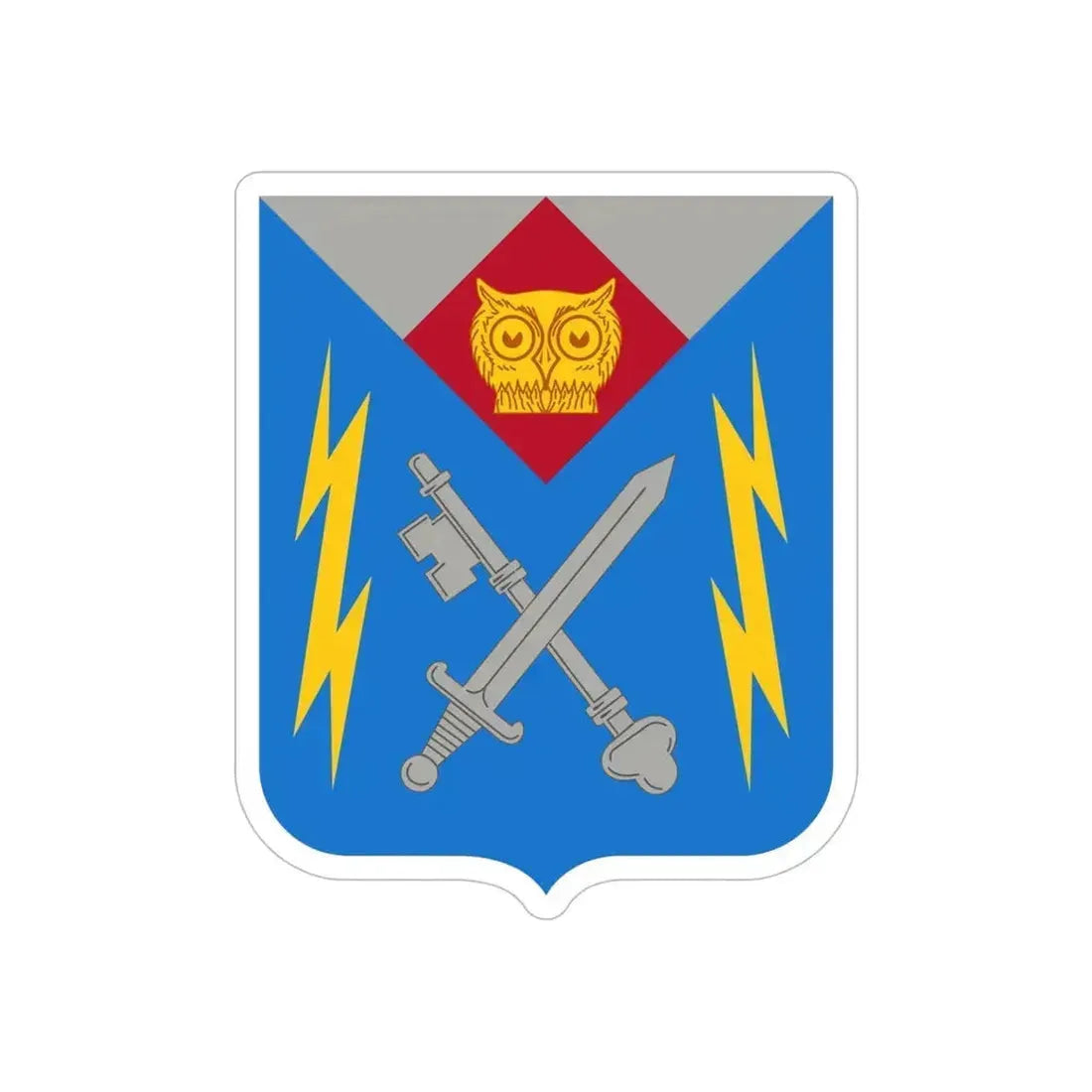 105 Military Intelligence Battalion 2 (U.S. Army) REVERSE PRINT Transparent Die-Cut STICKER - The Sticker Space