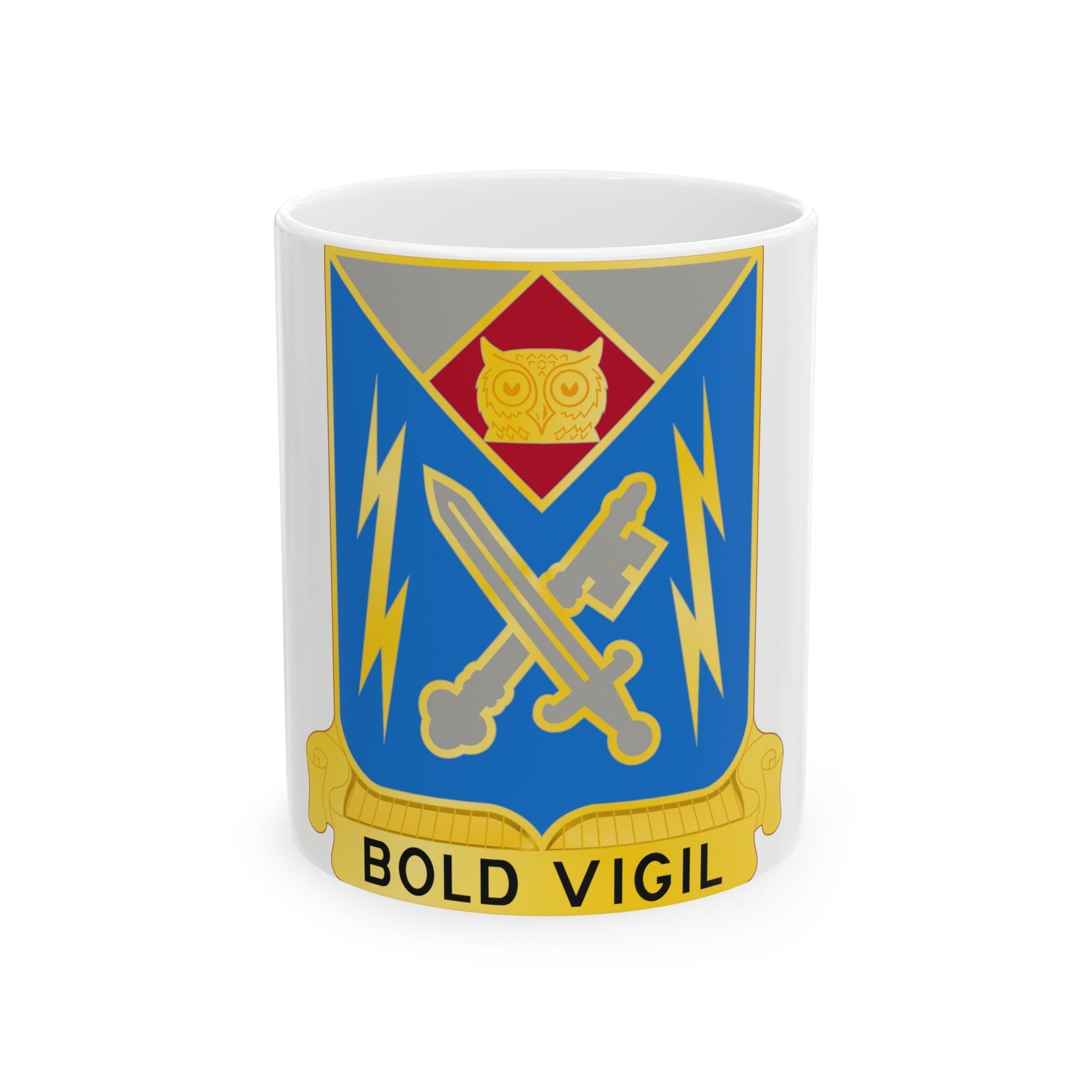 105 Military Intelligence Battalion (U.S. Army) White Coffee Mug-11oz-The Sticker Space