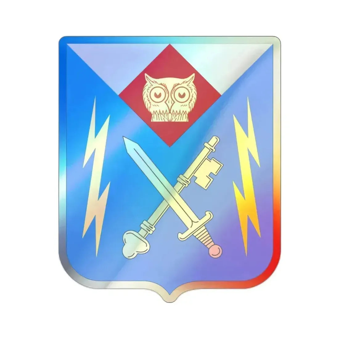 105 Military Intelligence Battalion v2 (U.S. Army) Holographic STICKER Die-Cut Vinyl Decal 2 Inch Holographic - The Sticker Space