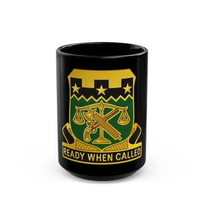 105 Military Police Battalion (U.S. Army) Black Coffee Mug-15oz-The Sticker Space