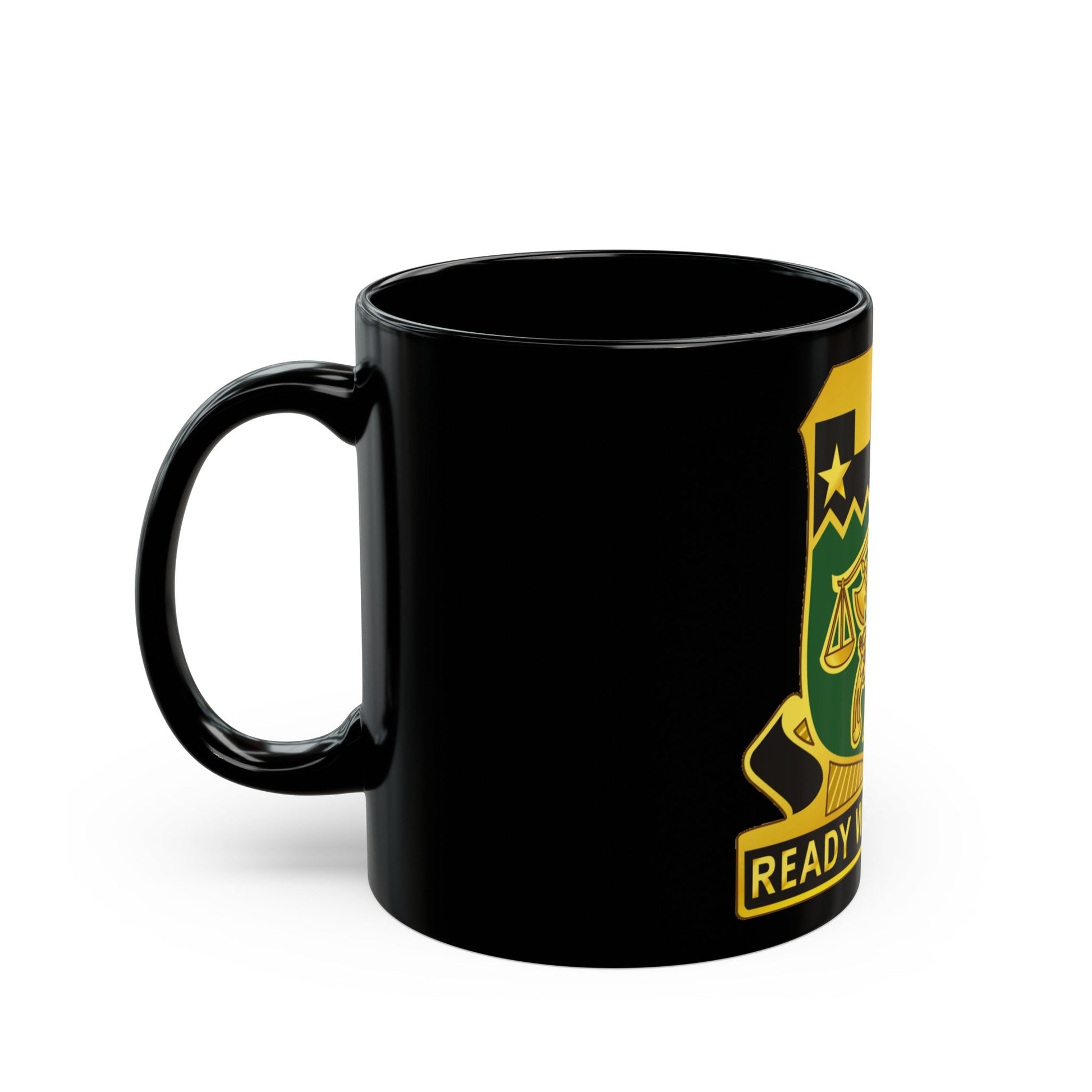 105 Military Police Battalion (U.S. Army) Black Coffee Mug-The Sticker Space