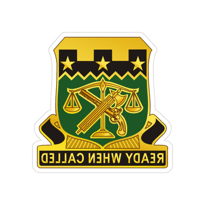 105 Military Police Battalion (U.S. Army) REVERSE PRINT Transparent STICKER-5" × 5"-The Sticker Space