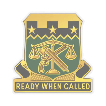 105 Military Police Battalion (U.S. Army) STICKER Vinyl Kiss-Cut Decal 6 Inch Transparent - The Sticker Space