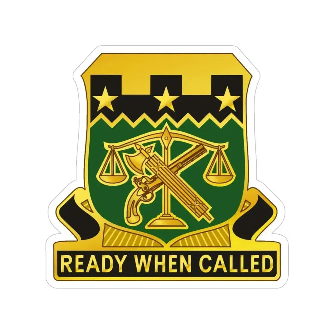 105 Military Police Battalion (U.S. Army) Transparent STICKER Die-Cut Vinyl Decal 4 Inch - The Sticker Space