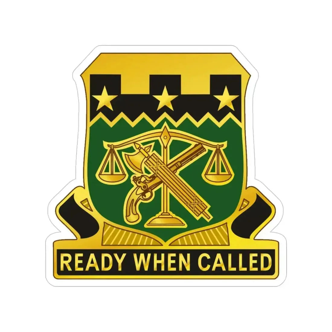 105 Military Police Battalion (U.S. Army) Transparent STICKER Die-Cut Vinyl Decal - The Sticker Space