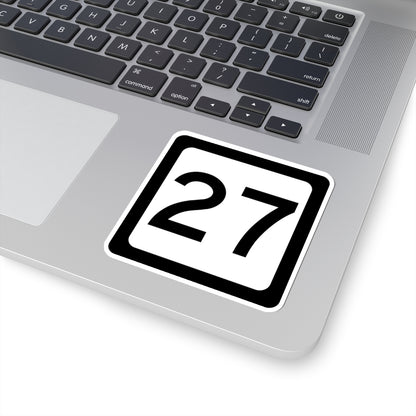 WV-27 (Virginia) (Road Sign) STICKER Vinyl Kiss-Cut Decal