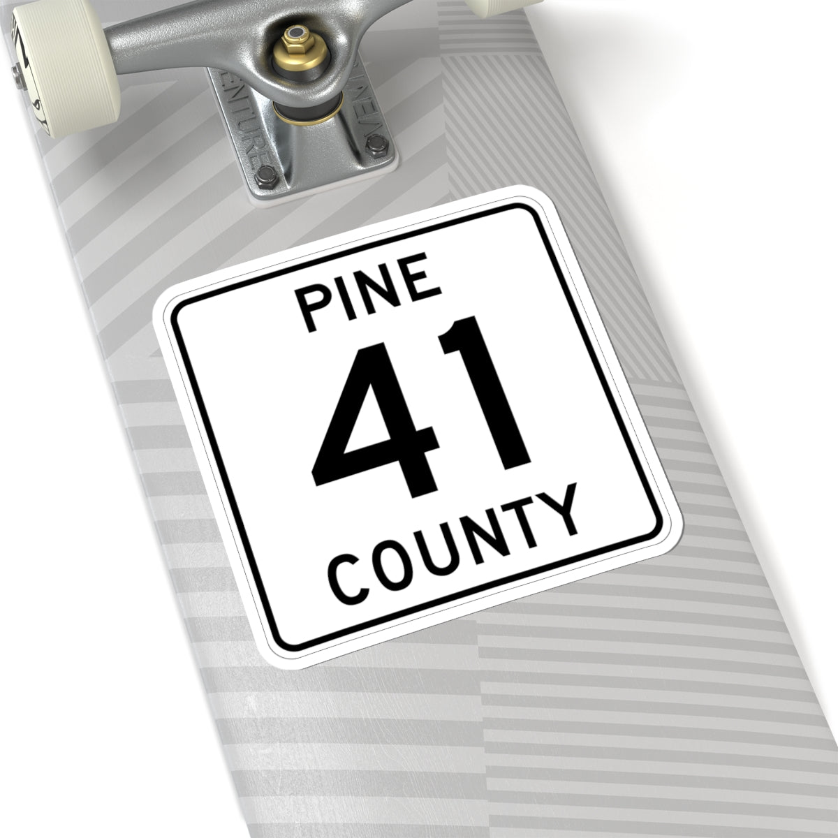 Pine County Route 41 MN (Minnesota) (Road Sign) STICKER Vinyl Kiss-Cut Decal