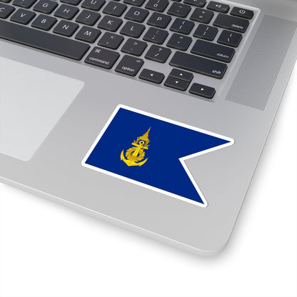 Flag Thai Navy Fleet Commander (Thailand) STICKER Vinyl Kiss-Cut Decal