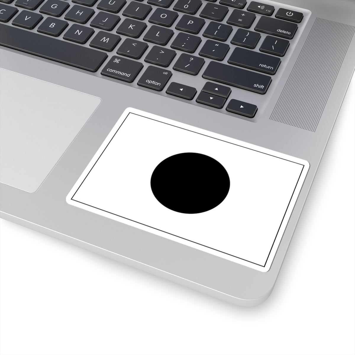 Flag of Japan monocrome (Japan) STICKER Vinyl Kiss-Cut Decal