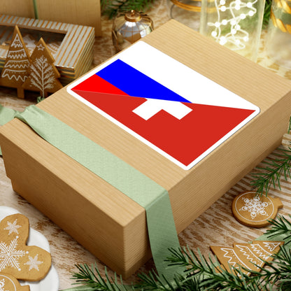 Flag of Switzerland and Russia (Russia) STICKER Vinyl Kiss-Cut Decal