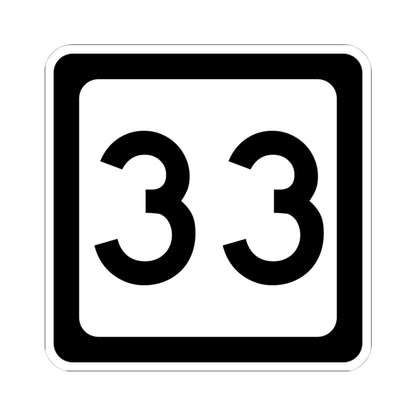 WV-33 (Virginia) (Road Sign) STICKER Vinyl Kiss-Cut Decal