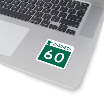MN-60 Business (Minnesota) (Road Sign) STICKER Vinyl Kiss-Cut Decal