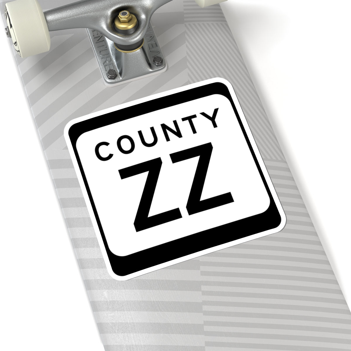 WIS County ZZ (Wisconsin) (Road Sign) STICKER Vinyl Kiss-Cut Decal
