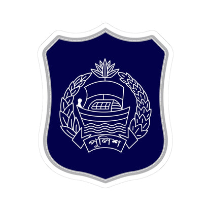 Bangladesh Police Insignia Patch 1972-2003 2009-2025 (Bangladesh) (Coat of Arms) STICKER Vinyl Kiss-Cut Decal