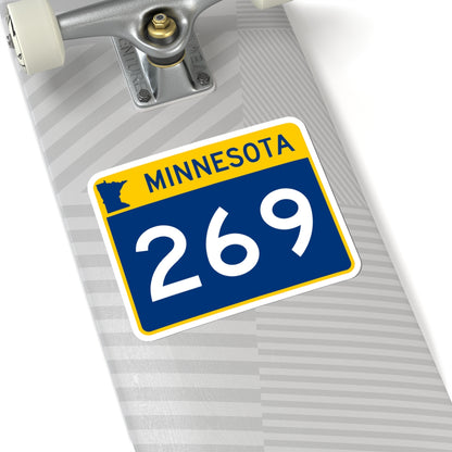 MN-269 wide (Minnesota) (Road Sign) STICKER Vinyl Kiss-Cut Decal