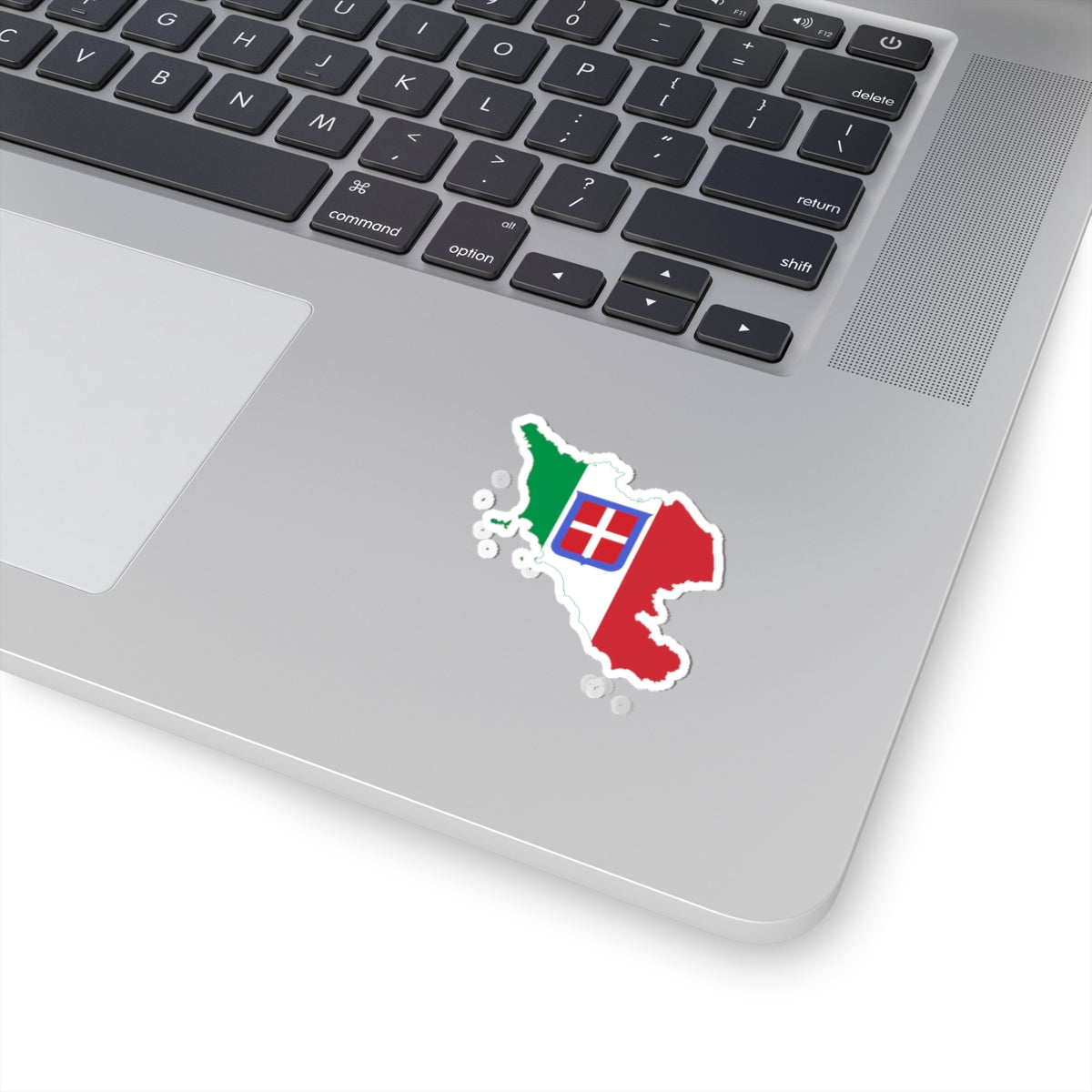 Flag map of Central Italy (Italy) STICKER Vinyl Kiss-Cut Decal