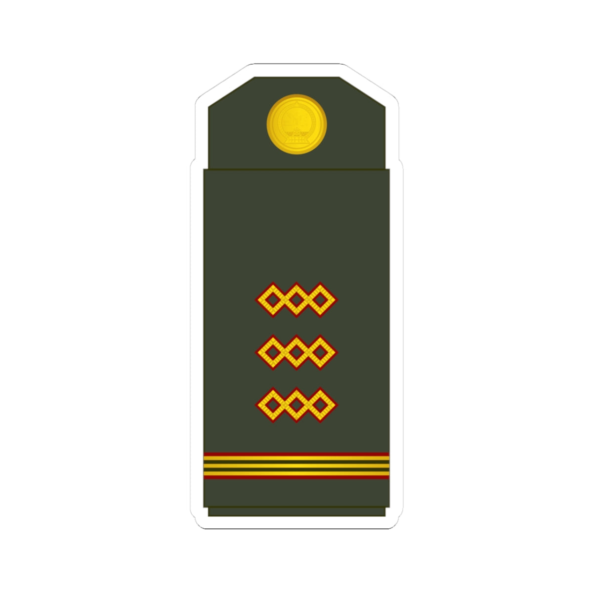 07 Mongolian Army 1SG (Mongolia) (Military Rank) STICKER Vinyl Kiss-Cut Decal