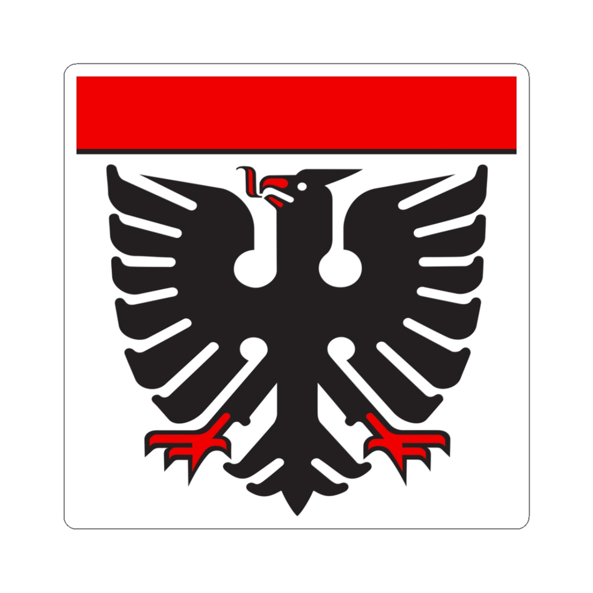 CHE Aarau corporate design Flag (Switzerland) STICKER Vinyl Kiss-Cut Decal