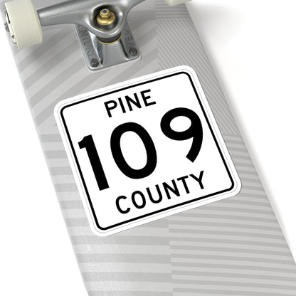 Pine County Route 109 MN (Minnesota) (Road Sign) STICKER Vinyl Kiss-Cut Decal