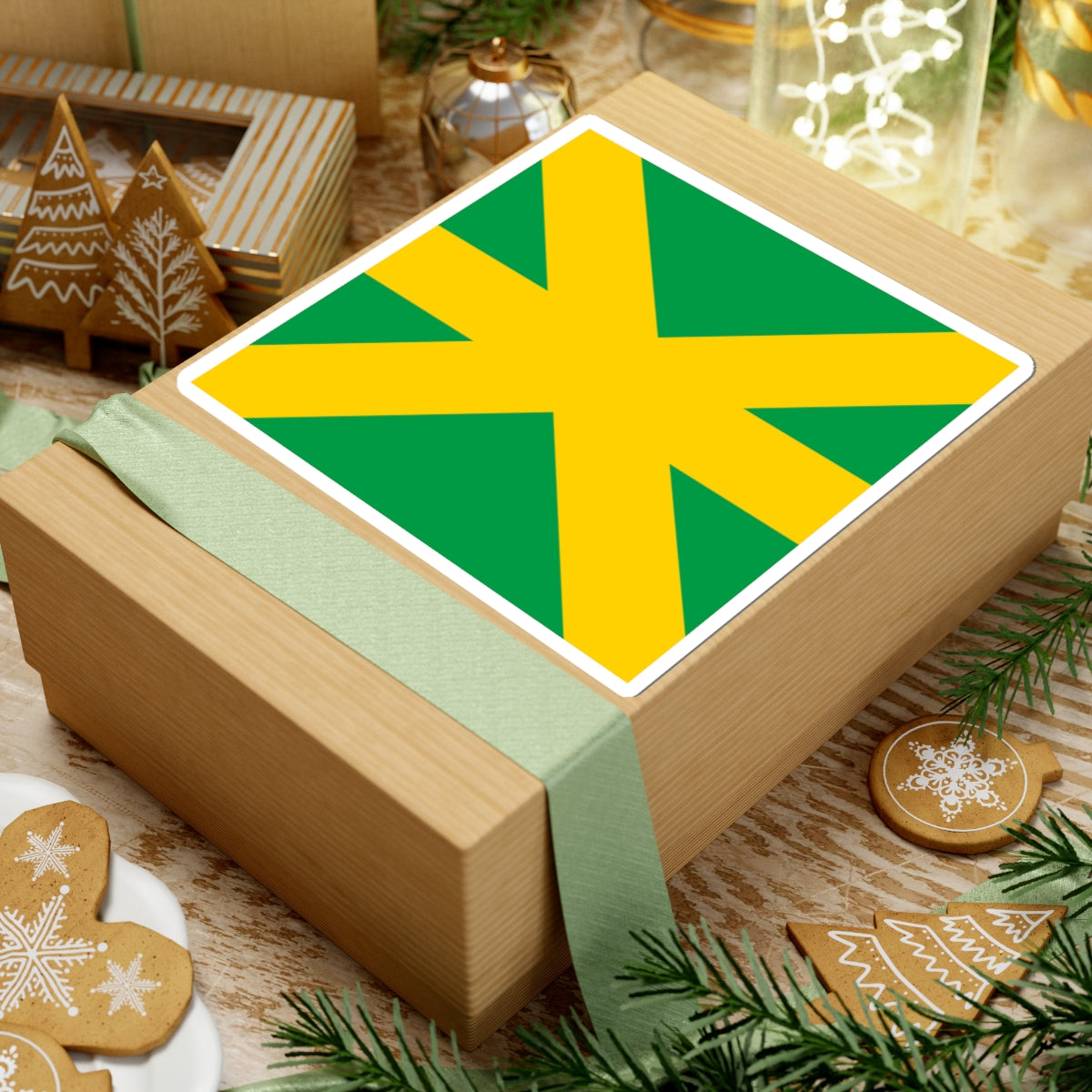 Flag of Kavlinge (Sweden) STICKER Vinyl Kiss-Cut Decal