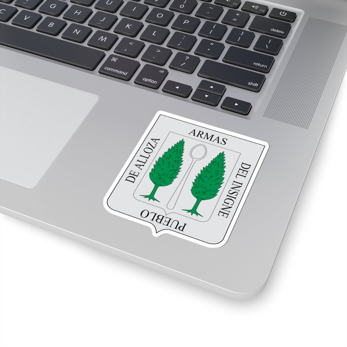 Escudo de Alloza (Spain) (Coat of Arms) STICKER Vinyl Kiss-Cut Decal